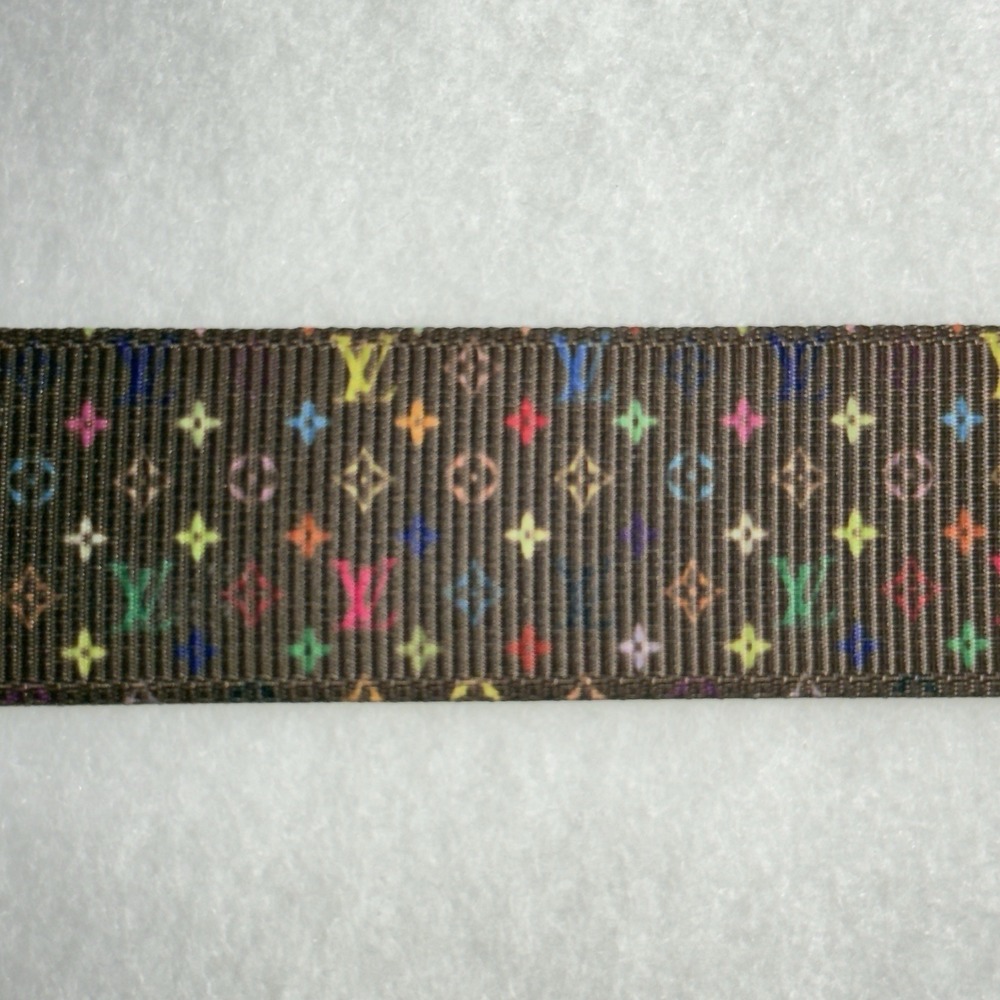 Louis Vuitton Ribbon Brown And Gold Ribbon 1"Wide 3 Yards Long